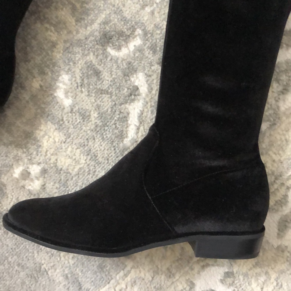 New MARC FISHER Black Velvet Over the Knee Boots - Picture 14 of 14